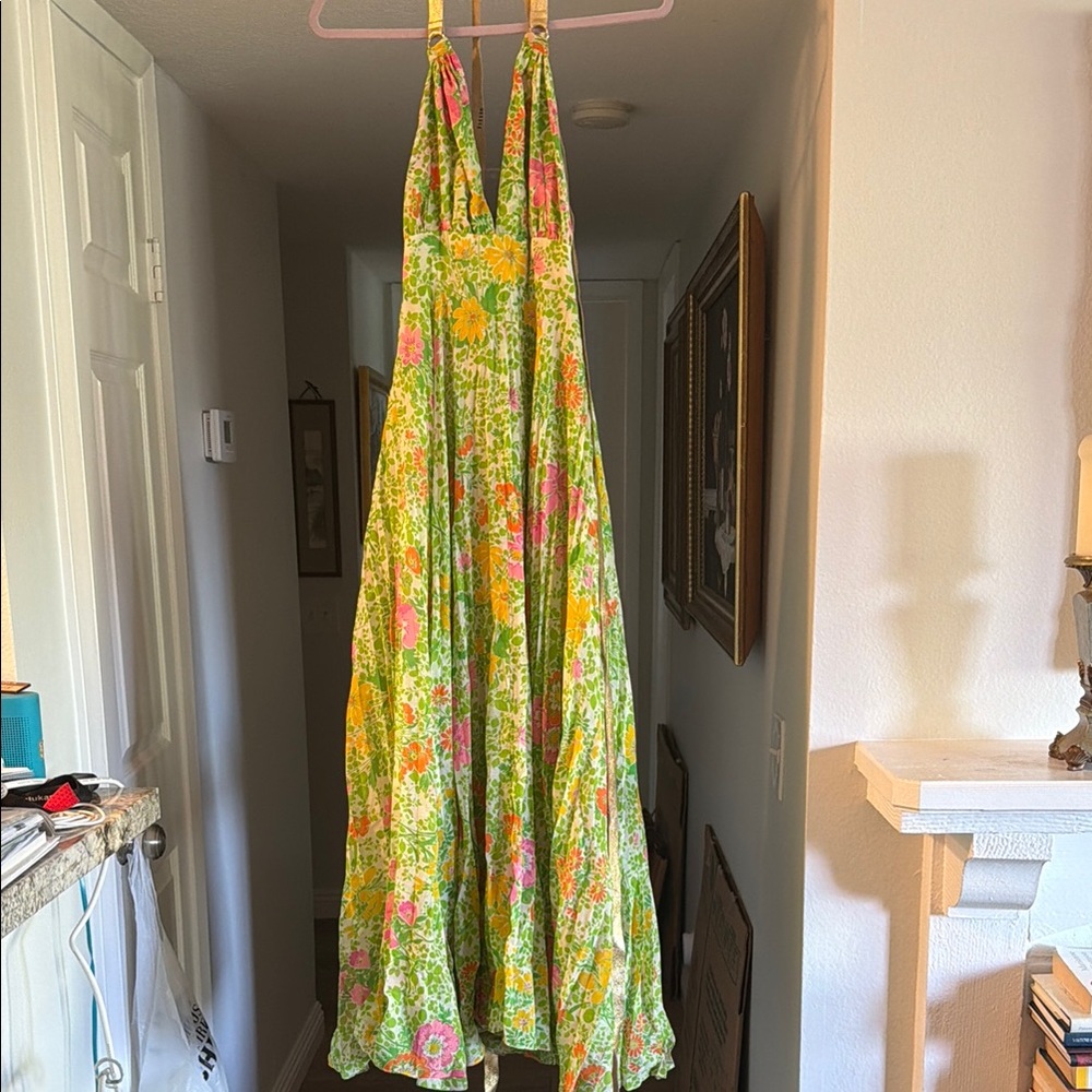 Floral Backless Dress